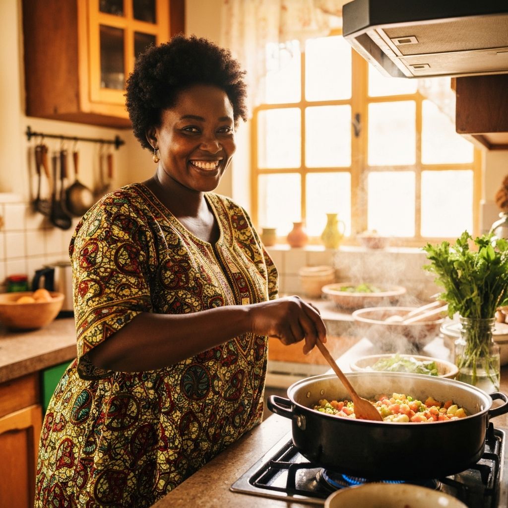 Traditional African cooking